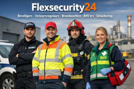 Wilt u professionele beveiliging inhuren of heeft u met spoed een brandwacht, BHV’er of verkeersregelaar nodig? Flex Security 24 staat 24/7 voor u klaar.